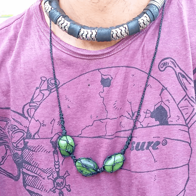 Collana con Giada Nefrite Burattata