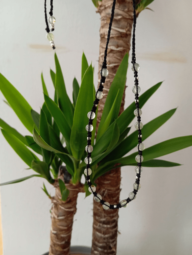 Collana con perline di pietre naturali semipreziose